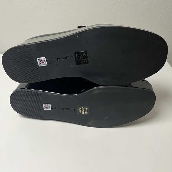 New Larroude Blair Platform Shoes Sz 8 Black Patent Mary Janes Whimsigoth No Box - Picture 8 of 11